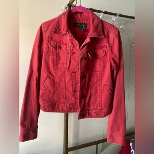 Lauren Ralph Lauren red denim jacket